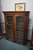 Victorian Mahogany Glazed Bookcase