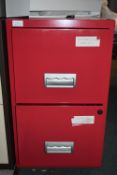 *Two Drawer Metal Filing Cabinet