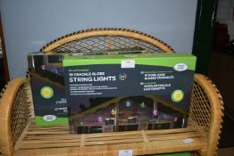 *Two Solar Powered Crackle Globe String Lights