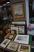 Framed Pictures, Prints, Watercolours etc.