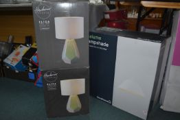 *Two Harbour Studio Table Lamps and a GoodHome Lampshade