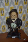 Reproduction Cast Iron Character Clock by Bradley & Hubbard