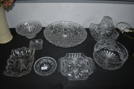 Cut Glass Lead Crystal Bowls and Dishes