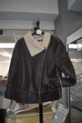 Redoute Synthetic Leather Jacket Size: 14