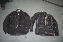 Two Heingericke Armoured Motorbike Jackets (both AF, requiring repairs) Size: L