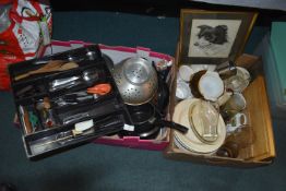 Two Boxes of Kitchenware