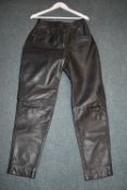 Pair of Classic Women Leather Trousers Size: 14