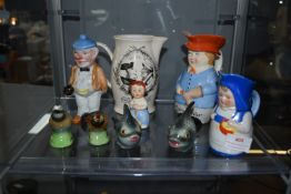 Vintage Pottery Jugs and Cruet Sets Including Goeb