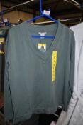 *Orvis Blue Long Sleeve V-Neck Top Size: S