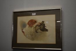 Framed Dog Hunting Print