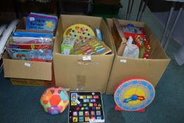 Three Boxes of Children's Early Learning Toys, Gam