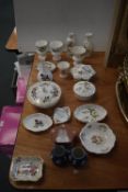 Assorted Pottery by Wedgwood and Royal Crown Derby