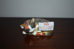 Royal Crown Derby Collectors Guild Kitten with Gol
