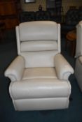 Sherbourne Cream Leather Rocking Chair (matching previous lot)