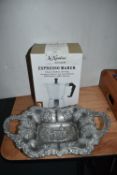 Kitchen Craft Espresso Maker plus Cast Aluminium Dish