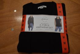 *Jachs Girlfriend 2pc Black Knitwear Set Size: M