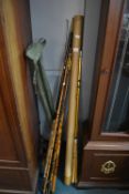 Three Vintage Fishing Rod