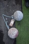 Pair of Aluminium Fishing Floats