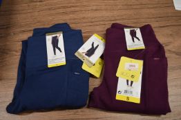 *Mondetta High Waisted Jacquard Leggings Size: S 1x Navy, 1x Purple