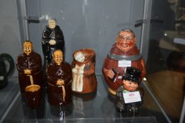 Vintage Pottery Monks