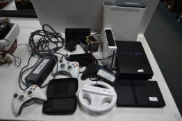 Retro Games Consoles Including PlayStation 2, Xbox 360, Wii Fit, Nintendo DS, and Accessories