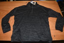 *Mondetta Black Brushed Jacquard Popover Size: L