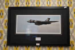 Framed Photograph of the Falcon XH558 over Lincoln