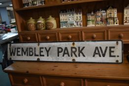 Original Vintage Wembley Park Avenue Street Sign