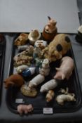 Collection of Pig Ornaments
