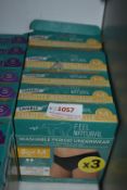 *2x Washable Period Underwear 3pk Size: M