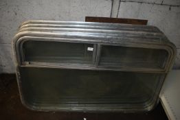 Five Narrow Boat/Vehicle Aluminium Framed Windows