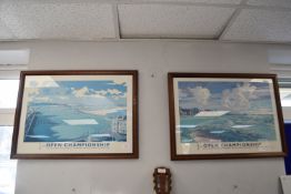 Pair of Kenneth Reed Signed Golfing Prints