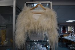 Lady’s White Feather Bolero