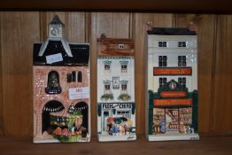 Three Hayle Nation of Shopkeepers Pottery Storefronts