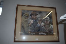 Humorous Pastel Sketch by David Newbold 