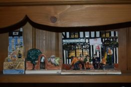 Three Hayle Nation of Shopkeepers Pottery Storefronts