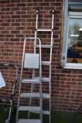 Two Folding Aluminium Step Ladders