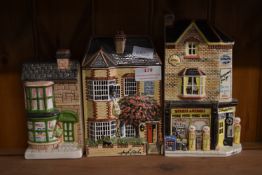 Three Hayle Nation of Shopkeepers Pottery Storefronts