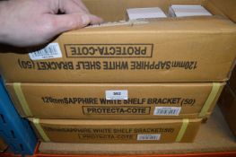 *Sapphire White Shelf Brackets 120mm