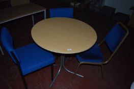 *81cm Circular Table and Three Chairs