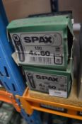 *2x Box of 100 Spax 4.5x60 Z2 Screws