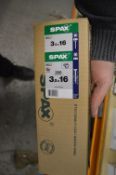 *5x Box of 200 Spax 3.5x16 Screws