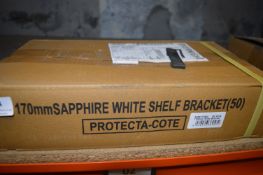 *50 Sapphire White Shelf Brackets 170mm