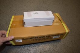 *~60 Sapphire White Shelf Brackets 170mm