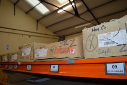 *Contents of Shelf to Include Steel Drawer Backs, etc.