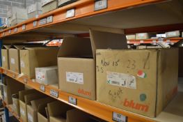 *Contents of Shelf to Include Assorted Hinges, Clips, Brackets, etc.