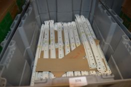 *~22 450mm White Drawer Runners
