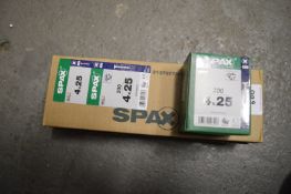 *6x Box of 200 Spax 4x25 Screws