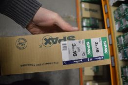 *5x Box of 200 Spax 3.5x16 Screws