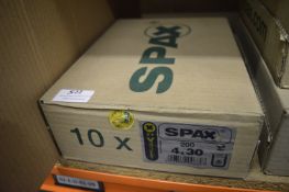 *10x Box of 200 Spax 4x30 Z2 Screws
